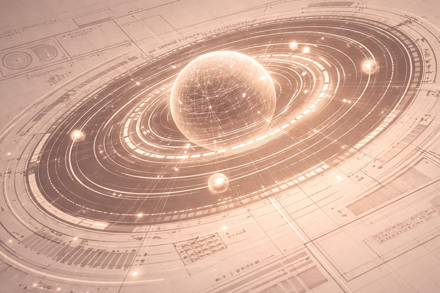 Celestial planetary orbits — The Medium Column